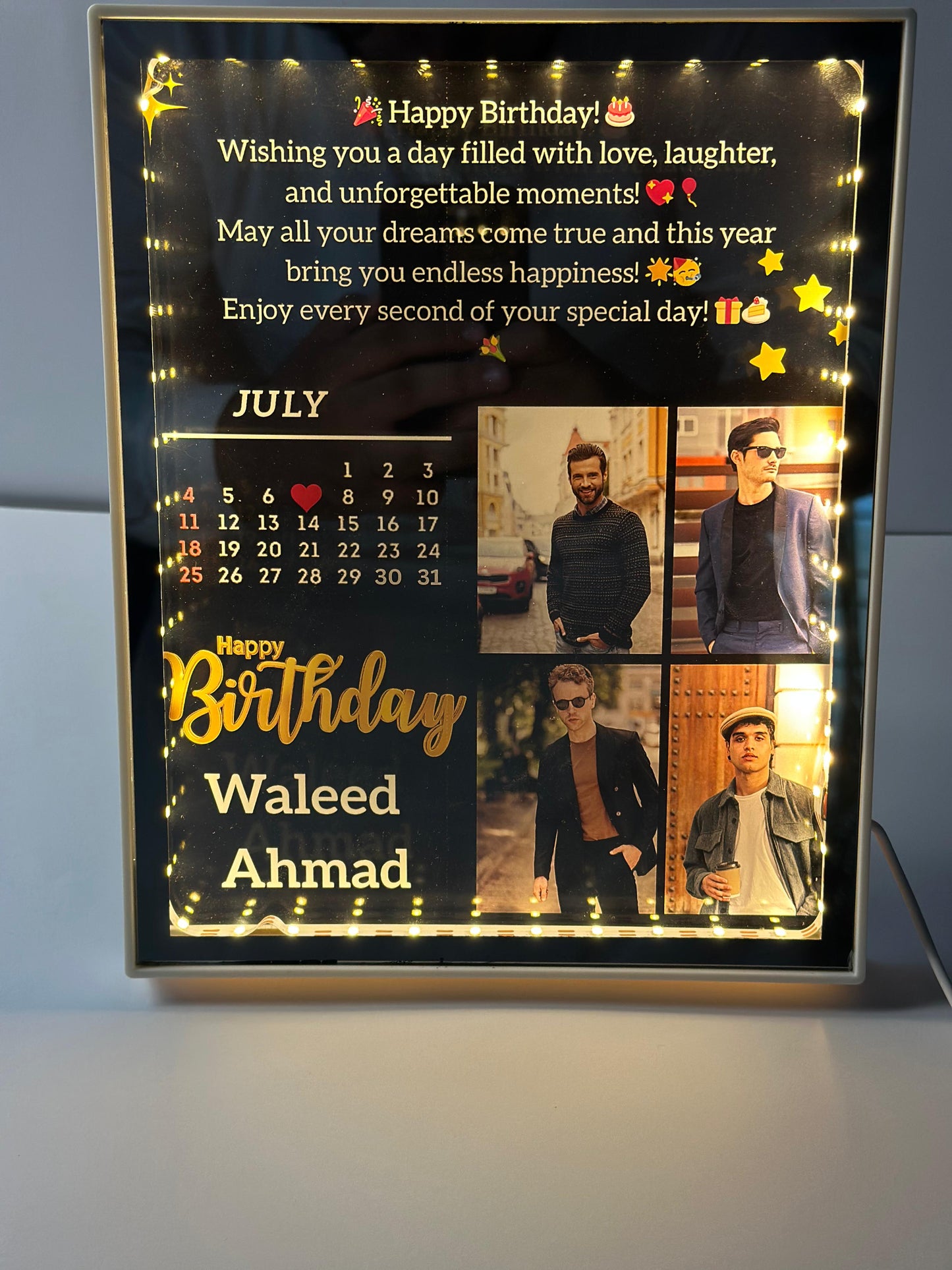 LED 4 PICS FRAME