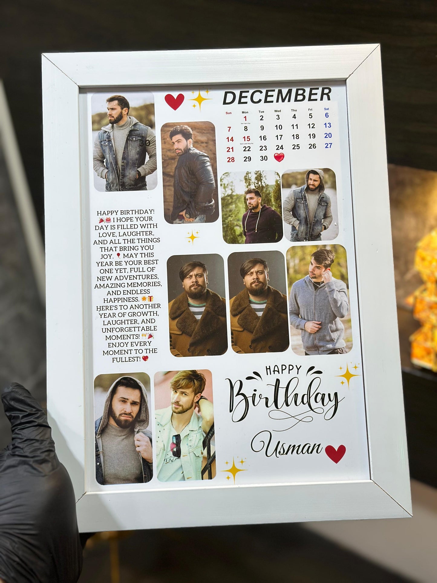 9 PICS ANNIVERSARY/BIRTHDAY FRAME